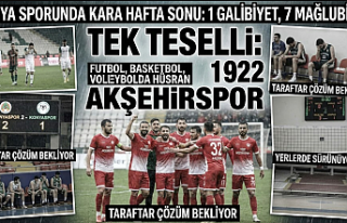 Konya Sporunda Kara Hafta Sonu: Tek Teselli 1922 Akşehirspor...