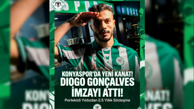 Konyaspor'dan Kanat Takviyesi: Diogo Gonçalves Anadolu Kartalı Oldu!